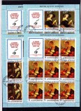 Burundi 1968 Painting Letter writing week x 8 + tab Mi.440A-443A used V.010