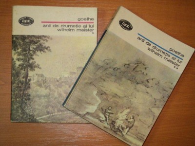 ANII DE DRUMETIE AI LUI WILHELM MEISTER , VOL. I - II de GOETHE foto