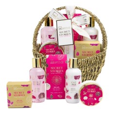 Set ingrijire corporala 5 produse Secret Stories, Rose Edition, IDC Institute 42296