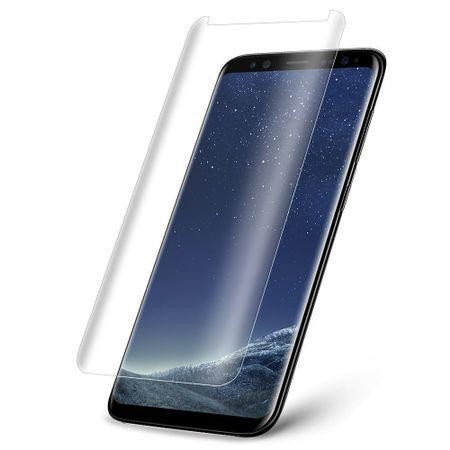 Folie sticla tempered glass, Samsung Galaxy S8, protectie ecran, fata, total, 3D-TRANSPARENTA