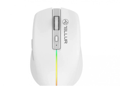 Mouse wireless Tellur Silent Click, interfata USB, rezolutie 1600 DPI, foto