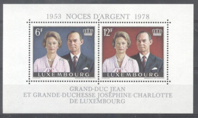 Luxembourg 1978 Famous people, Royals, perf. sheet, MNH R.074 foto
