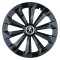 Set 4 Capace Roti 15 inchi (R15) Fame Negru, Compatibile Cu Peugeot