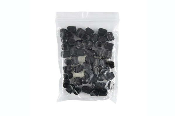 PUNGA CU 50u. CAPACE NEGRE DIN PLASTIC PT. VENTIL