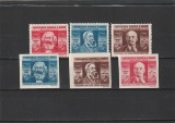 ROMANIA 1945 LP 173 LP 173 a CGM SERIE DANTELATA SI NEDANTELATA MNH NESTAMPILATE