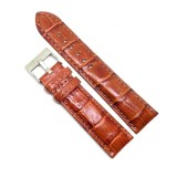 Curea pentru ceas din piele naturala anti-alergica Maro - 22mm 24mm - 04H22, Time Veranda
