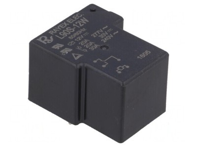 Releu electromagnetic SPDT 12VDC 30A L90 PCB 900mW foto