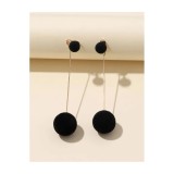 Cumpara ieftin Cercei Lungi Negri - 188867