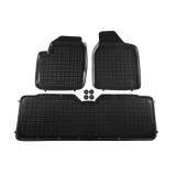Set covorase interior din cauciuc tip tavita Ford Galaxy, 1906; Seat Alhambra, 1910; Vw Sharan, 1995 -04.2010; pentru modele cu 5 locuri, 3 bucati