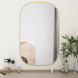 Oglinda de perete, auriu, 80x50 cm GartenMobel Dekor, vidaXL