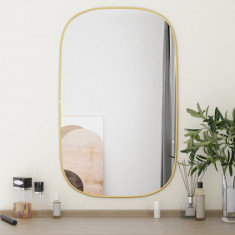Oglinda de perete, auriu, 80x50 cm GartenMobel Dekor
