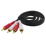 Cablu audio 2xRCA tata - 2xRCA tata, lungime 1,5m - 128030