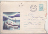 Bnk ip Intreg postal 1966 - circulat - Cabana Balea Lac, Dupa 1950