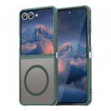 Husa MagSafe pentru Samsung Galaxy Z Flip7 F766, Techsuit, HaloFrost II, Verde