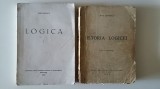Nae Ionescu - Logica I (1943) + Istoria Logicei. Al doilea curs (1943, Editia II, neschimbata) logicii filosofie Dreapta romaneasca metafizica opere, Humanitas