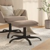Gossi taburet, gri deschis, 60x60x36 cm, microfibra