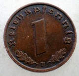 2.522 GERMANIA WWII 1 REICHSPFENNIG 1939 F, Europa, Bronz