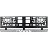 Set 2 bucati, suport numar inmatriculare argintiu Ford Focus, Autohelix MSA