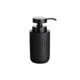 Dozator manual de sapun lichid, negru mat, 120ml, Sepio