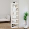 vidaXL Bibliotecă/Separator cameră alb 60x30x199,5 cm lemn masiv pin 808179