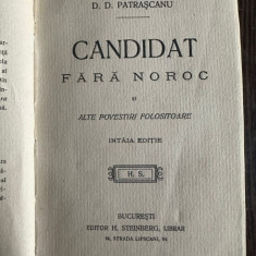 Candidat fara noroc si alte povestiri folositoare - D. D. Patrascanu