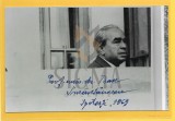 Foto Dan Smantanescu, dedicatie, 1969