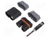 Conector alimentare DC, 500V, 6 (4+2) pini, seria QS, {{Dimensiune pin}}. DONGGUAN QS ELECTRONIC TECH CO.,LTD - QS12F+M