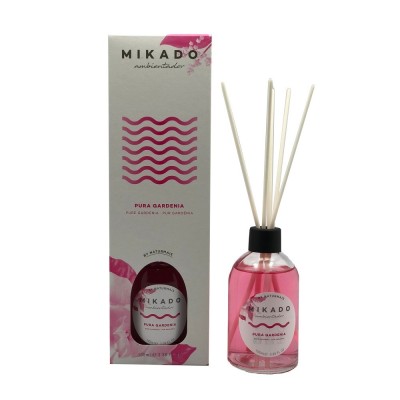 Odorizant camera cu betisoare, Mikado, Pura Gardenia, floral, 100 ml foto