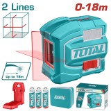TOTAL - NIVELA CU LASER ROSU 0-18M