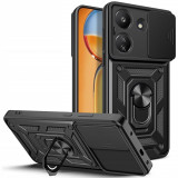 Husa Tech-Protect Camshield Pro pentru Xiaomi Redmi 13C/Poco C65 Negru, Carcasa