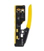 Cleste sertizare PASS-THROUGH RJ45 Cat.5 Cat.6 Cat.7 8 pini si RJ12, Rebel