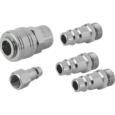 Cuple profesionale pentru furtun compresor, 5 buc / set foto