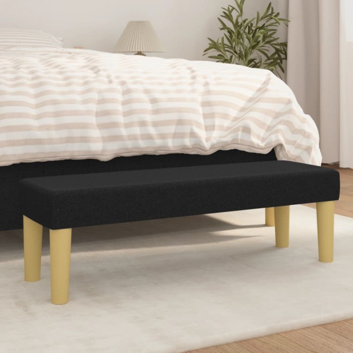vidaXL Bancă, negru, 100x30x30 cm, textil 346654