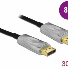 Cablu DisplayPort activ optic v1.4 8K60Hz/4K144Hz T-T 30m, Delock 85889