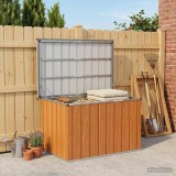 vidaXL Cutie de depozitare exterioară lemn 109 x 67 x 65 cm 42039092