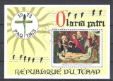 Tchad 1973 Painting, Religion, perf. sheet, used R.071, Stampilat