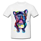 Tricou &quot; Multicolor french bulldog &quot;