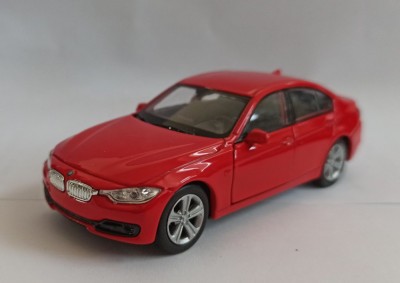 Macheta BMW 335i (F30) 2015 rosu - Welly 1/36 foto