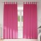 vidaXL Perdele cu perdele 2 pcs Roz intens 225x140cm Poliester 4107625