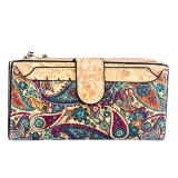 Cumpara ieftin Portofel dama din pluta cu suport carduri detasabil Paisley