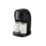 Aparat de facut cafea Floria, filtru de nailon, cupa pentru masurat, 2 cesti incluse, Negru