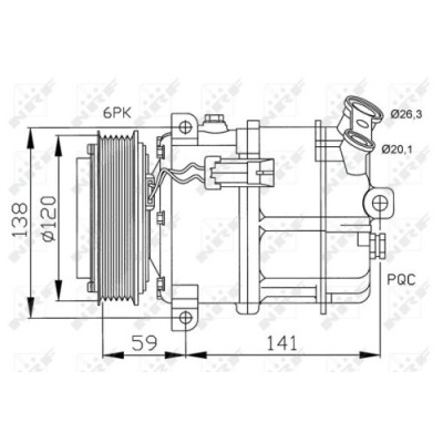 NRF Compresor, climatizare foto