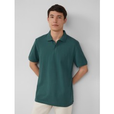 s.Oliver Tricou polo barbati, Regular fit din bumbac, Verde inchis, S