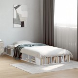 Cumpara ieftin Cadru de pat, alb, 90x200 cm, lemn prelucrat