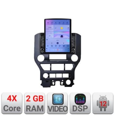 Navigatie Ford Mustang 2015-2020 K-MUSTANG ecran tip TESLA 9.7&amp;quot; cu Android Radio Bluetooth Internet GPS WIFI 2+32 DSP CarStore Technology foto