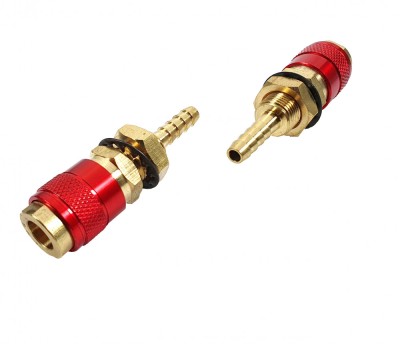 ProWELD Conector furtun apa / aer (mama, rosu) MIG-500P ProAdvanced PowerfulTools foto