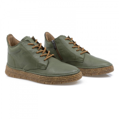 Ghete dama, Caspian, Cas-3055, casual, piele naturala, verde foto