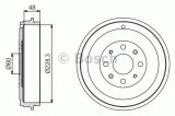 Tambur frana FIAT PUNTO EVO (199) (2008 - 2016) BOSCH 0 986 477 208