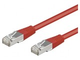Cabluri patch SF/UTP 5e litat CCA PVC roșu 0,5m 26AWG, Goobay