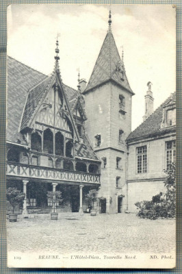 AD 103 C. P. VECHE -BEAUNE - L&amp;#039;HOTEL-DIEU, TOURELLE NORD-FRANTA -CIRCULATA 1917 foto